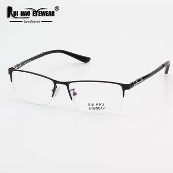 Süper Hafif Optik Gözlük Erkekler Dikdörtgen Reçete Gözlük Moda Gözlük Çerçeveleri TR90 Tapınak Gözlük 3007 4