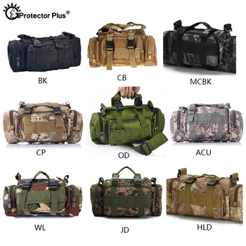 3L Açık Askeri Kamera Çantaları 600D Taktik Spor Çantası Su Geçirmez Kamp Tırmanma Bel Paketi Dayanıklı Sırt Çantası Koruyucu Artı 3