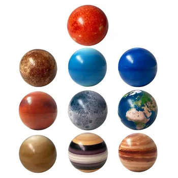10 Adet Toprak Güneş Sistemi Gezegenler Topu Uzay Galaxy Stres giderici Eğitici Oyuncaklar Evren Çocuklar Erken Eğitici Oyuncaklar Hediye