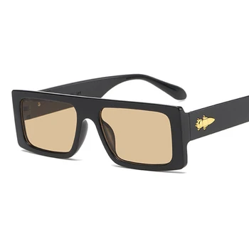 Klasik erkek Dikdörtgen Güneş Gözlüğü Yeni Moda Küçük Marka Tasarımcısı Kadın Güneş Gözlüğü Retro Kare Shades Gözlük UV400 2