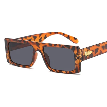 Klasik erkek Dikdörtgen Güneş Gözlüğü Yeni Moda Küçük Marka Tasarımcısı Kadın Güneş Gözlüğü Retro Kare Shades Gözlük UV400 3
