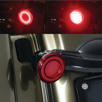 Harley Davidson Sportster için XL883 Dyna Softail Touring Yol Kral Bullet Stil 1157 Dönüş Sinyali Dönüşümleri LED panel aydınlatma