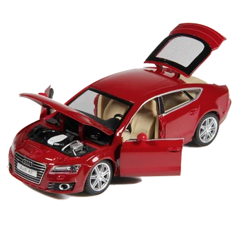 Yeni 1: 24 AUDİ A7 Coupe Araba Modeli Diecasts ve Oyuncak Araçlar Metal Araba Modeli Koleksiyonu Ses ışık Simülasyon oyuncak arabalar Çocuklar Hediyeler