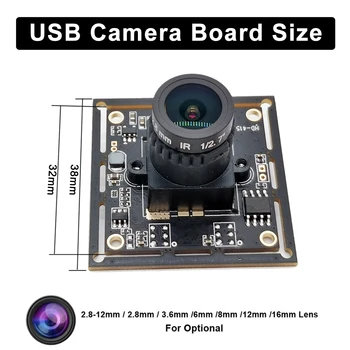 8MP HD 4 K CMOS IMX415 30FPS Kare Hızı İle 95 Derece USB Kamera Modülü MJPEG, YUY2 Mini USB Video Webcam 4