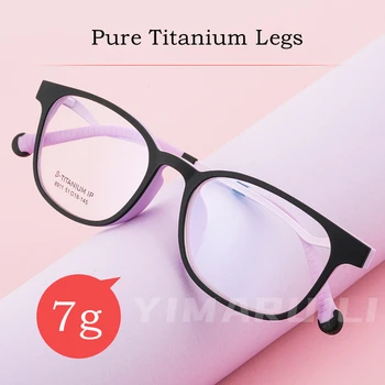 YIMARUILI Ultralight Saf Titanyum Bacaklar kadın Gözlük Çerçevesi Yüksek Kaliteli TR90 Çerçeve Optik Reçete Gözlük Çerçevesi 8911 3