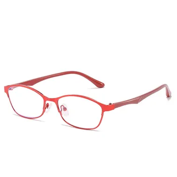 Zilead'in-1-1.5-2-2.5-3-3.5 Miyopi gözlük kadınlar Anti mavi ışık miyopi gözlük kadın Metal miyop gözlük oculos de gri 0