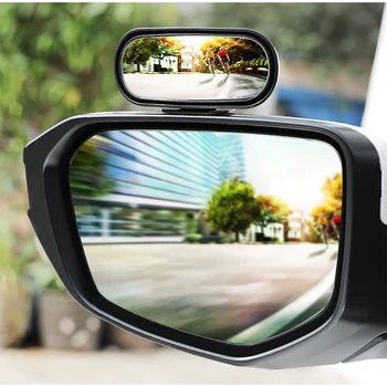 Araba dikiz aynası HD Cam Yardımcı Ayarlanabilir Rotasyon Park Yardımı Ayna Araba Kör Nokta Ayna 360 derece Geniş Açı 3