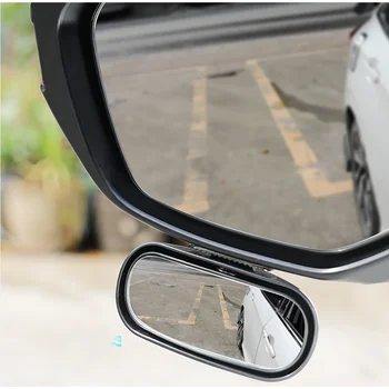 Araba dikiz aynası HD Cam Yardımcı Ayarlanabilir Rotasyon Park Yardımı Ayna Araba Kör Nokta Ayna 360 derece Geniş Açı 5