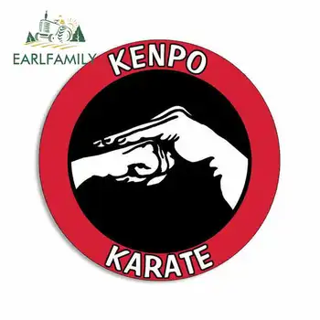 EARLFAMILY 13cm x 13cm Kenpo Karate Kask Kişilik Yaratıcı Çıkartmalar vinil araba Sticker Araba Dekorasyon Araba Aksesuarları 0