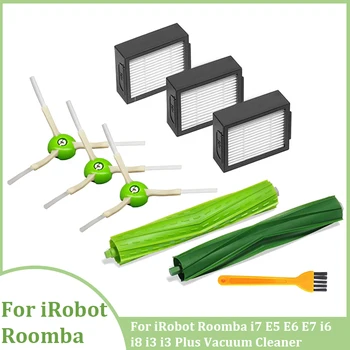 Rulo Fırça Hepa Filtre iRobot Roomba i7 i7 + Yan iRobot fırça E5 E6 E7 i6 i8 i3 i3 Artı Elektrikli Süpürge Aksesuarları