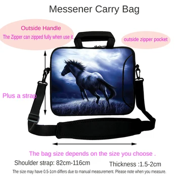Neopren Dizüstü Messenger Kolu Taşıma Çantası 10 12 13.3 14 15 16 17 İnç Bilgisayar Kol Astar Kılıfı macbook çantası Acer Sony HP 1