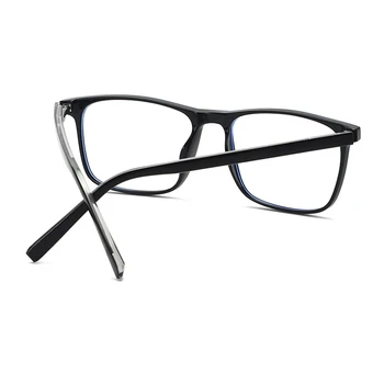 Mavi ışık engelleme gözlük çerçevesi erkekler ve kadınlar için optik gözlük reçete Anti-Blue Ray tam jant plastik gözlük 2