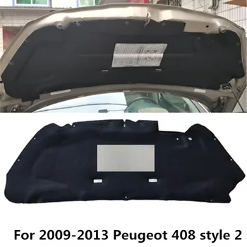 1 Grup kat paket nakliye için 2009-2018 Peugeot 408 Araba Hood motor ısı ses yalıtım yastığı pamuk ses geçirmez kapak Mat