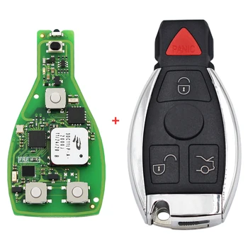 Orijinal Anahtarsız Gitmek FBS3 VVDI OLABİLİR akıllı anahtar 3/4 Düğme 315mhz 433mhz için Bir Düğme Başlangıç Benz W204 W207 W212 W164 W166 W221 CLK 4