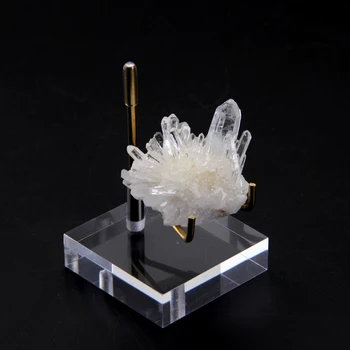 8 * 8 cm kristal taş akrilik tutucu temizle numune ekran standı mineraller tutucu 0