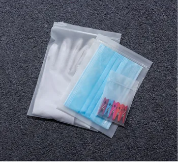 100 adet / grup Makyaj Çantası Kozmetik Mat Saydam Ambalaj fermuarlı torbalar masa düzenleyici Belge saklama çantası Açılıp Kapanabilir Seyahat Çantası