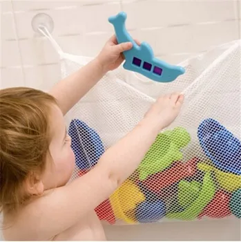Çocuklar Banyo Örgü Çanta Çocuk Banyo Oyuncak Çanta Net Vantuz Sepetleri 4