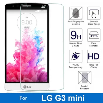LG G3 mini G3mini G3S En İyi D722 D725 D728 D724 patlamaya dayanıklı Temperli Cam Ekran Koruyucu 0.26 MM 2.5 D koruyucu film 1