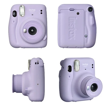 Fujifilm Instax Mini 11 Anında Kamera Pembe / Mavi / Gri / Beyaz / Mor + 20 Sayfalık Instax Mini Beyaz Film Fotoğraf Kağıdı 0