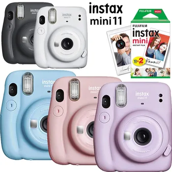 Fujifilm Instax Mini 11 Anında Kamera Pembe / Mavi / Gri / Beyaz / Mor + 20 Sayfalık Instax Mini Beyaz Film Fotoğraf Kağıdı 5