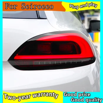 Araba Styling VW Scirocco için LED Arka Lambaları 2008-Kuyruk Lambası DRL Arka Dönüş Sinyali Otomotiv Aksesuarları