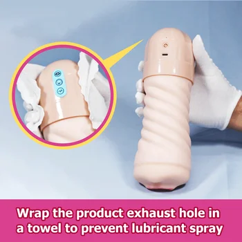 YUU Otomatik Oral Seks Emme Makinesi Erkek Masturbators Elektrikli mastürbasyon kupası Gerçek Oral Vajina Yetişkin Seks Oyuncakları Erkekler için 18+ 3