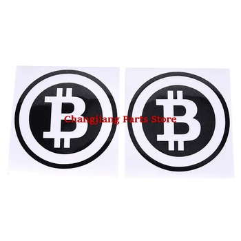 Büyük Bitcoin Araba Sticker Cryptocurrency Blockchain Özgürlük Vinil Pencere Çıkartması 6.3 in * 6.3 in