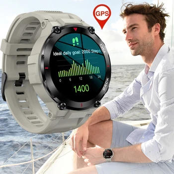 Erkekler akıllı saat GPS Açık Spor Spor Saatler Süper Uzun Bekleme Kol Saati Sağlık İzleme İzci Su Geçirmez Smartwatch 5