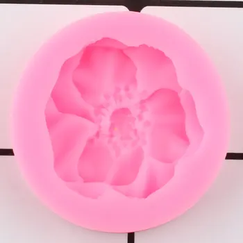 DIY Çiçek Silikon Kalıpları Gül Düğün Kek Topper Fondan Kek Dekorasyon Araçları Takı Şeker Kil Çikolata Gumpaste Kalıpları