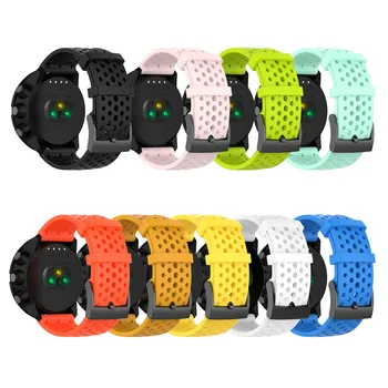 Renkli Silikon Watchband Kayışı suunto spartan spor / bilek saat Suunto 9/9 baro / D5 İzle 24mm aksesuarları Band Bilezik