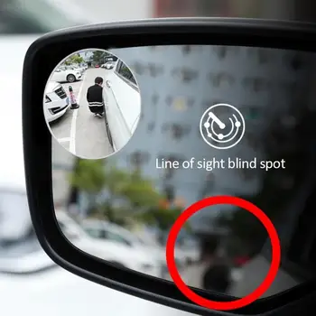 1/2 ADET Dikiz Aynası 360 Derece Ayarlanabilir Araba Kör Nokta Cam Ayna Yan Geniş Açı Otomatik Dikiz ayna Araba Aksesuar 5
