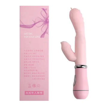 Çift dil Cunnilingus vibratörler kadınlar için teleskopik dönen yapay penis ısı vajina klitoris teşvik yetişkin seks oyuncakları kadınlar için 1