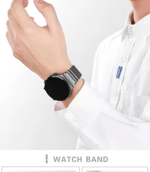 22mm Akıllı Watchband için Huawei İzle GT3 46mm Paslanmaz Çelik Correa Metal saat kayışı için GT2 46mm GT2e GT Koşucu Bileklik
