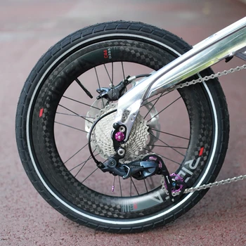 Katlanır Bisiklet Attırıcı Kasnak Kafes Ultralight Alüminyum Alaşım Arka Attırıcı Kasnak Brompton 105 R7000 R8000 R9100