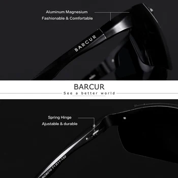 BARCUR Alüminyum Magnezyum Çerçeve Marka Tasarımcı güneş gözlüğü çerçevesi Erkekler Fotokromik Dikdörtgen Ultralight Göz spor gözlüğü 1