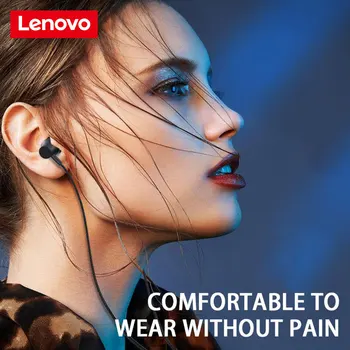 Orijinal Lenovo QF320 3.5 mm Kablolu Kulaklık Ses Gürültü Azaltma Hifi Stereo Kulak Kulaklık için Mic ile Telefon Mp3 Müzik Oyun
