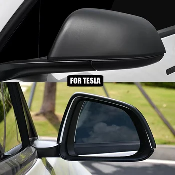 Tesla Model 3 Y Dış Yan Ayna Kapaklar İçin Dikiz Aynası Kabuk Kapak Yedek Parçaları Değiştirin