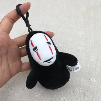 Anime Ruhların Kaçışı Meçhul Adam Hiçbir Yüz Adam Totoro peluş oyuncaklar Kawaii Anahtarlık Telefon okul çantası Kolye Yumuşak Dolması Doll 5