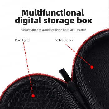 Mini Oval Taşınabilir Kulaklık çantası USB kablosu saklama kutusu Cüzdan Taşıma kılıf çanta Kulaklık Dayanıklı Kulaklık Çanta Aksesuarı