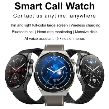 HK46 akıllı saat Erkekler Kadınlar İçin İzle Bluetooth Çağrı Smartwatch Spor Saatler Spor Bilezik NFC Kol Saati Elektronik Saat 5