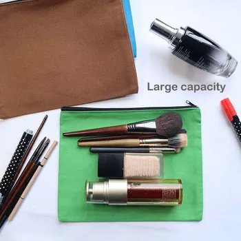 Boş DIY Renkli Pamuk El Sanatları Çantası makyaj çantası Çantası Renkli Boş Makyaj Çantaları Kalem Çantası Sevimli Depolama Organizatör Kozmetik Çantası 0