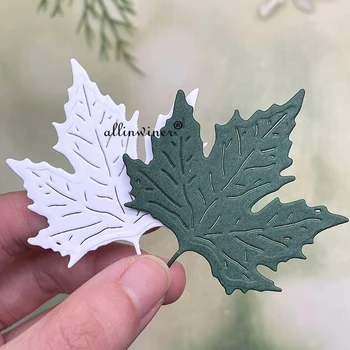 Akçaağaç Yaprağı Dekorasyon Metal Kesme Ölür Şablonlar için Kalıp Kesim DIY Scrapbooking Albümü Kağıt Kartı Kabartma