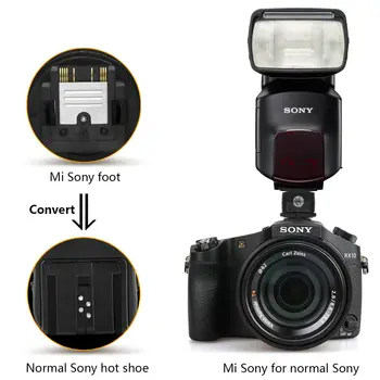 Piksel TF - 335 Sony Mı Dönüştürmek Evrensel Sony DSLR SLR Olarak ADP-MAA Sıcak Ayakkabı Adaptörü dijital kamera Flaş Speedlite 3