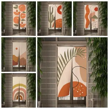 Japon kapı perdesi İskandinav Tarzı Oturma Odası yatak odası dekoru Modern Basit Restoran Mutfak Giriş Bölümü Yarım Perdeler 4