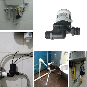 Fırçasız Su Pompası Güneş Motoru Dc12v Sessiz su ısıtıcı Duş yerden ısıtma takviye pompası Su Geçirmez Aşınmaya dayanıklı Ev için 4