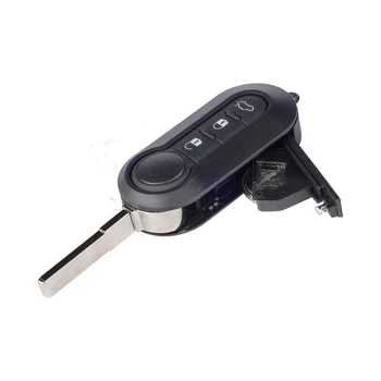XNRKEY 3 Düğme Uzaktan Araba Anahtarı Fiat 500 için 500L Punto Florino Doblo Qubo Punto Evo Grande Punto 433MHz Marelli / Delphi BSI