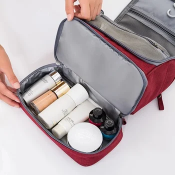 Kadın Erkek seyahat ıslak kuru makyaj çantası yeni kozmetik çantası düzenleyici Asılı güzellik makyaj çantası büyük yıkama Kadın makyaj çantası 2