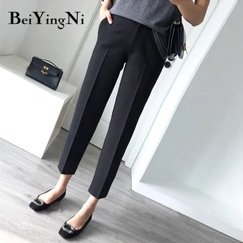 Beiyingni Kadın Takım Elbise Pantolon OL İş Elbisesi İnce Zarif Klasik Ofis Bayan Pantolon İnce 2020 Moda Büyük Boy harem pantolon Kadın 0