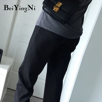 Beiyingni Kadın Takım Elbise Pantolon OL İş Elbisesi İnce Zarif Klasik Ofis Bayan Pantolon İnce 2020 Moda Büyük Boy harem pantolon Kadın 1
