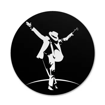 Michael Jackson Kral POP Simgeler rozet pimleri Dekorasyon Broş Metal Rozetleri Sırt Çantası Dekorasyon İçin 58mm